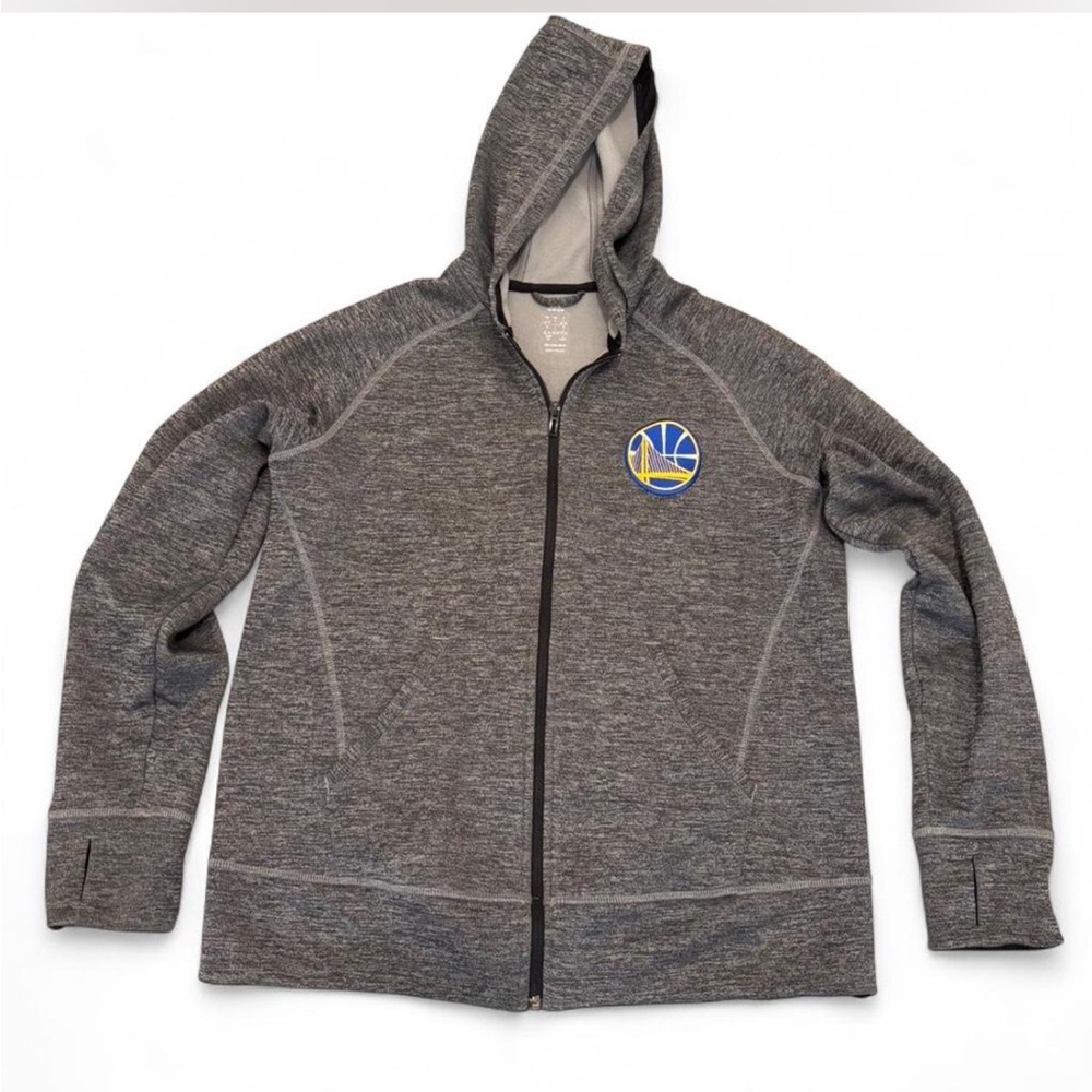 Adidas Gray Hoodie Warriors Zip Up